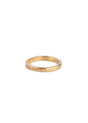 Heart ring Forgyldt Enamel 